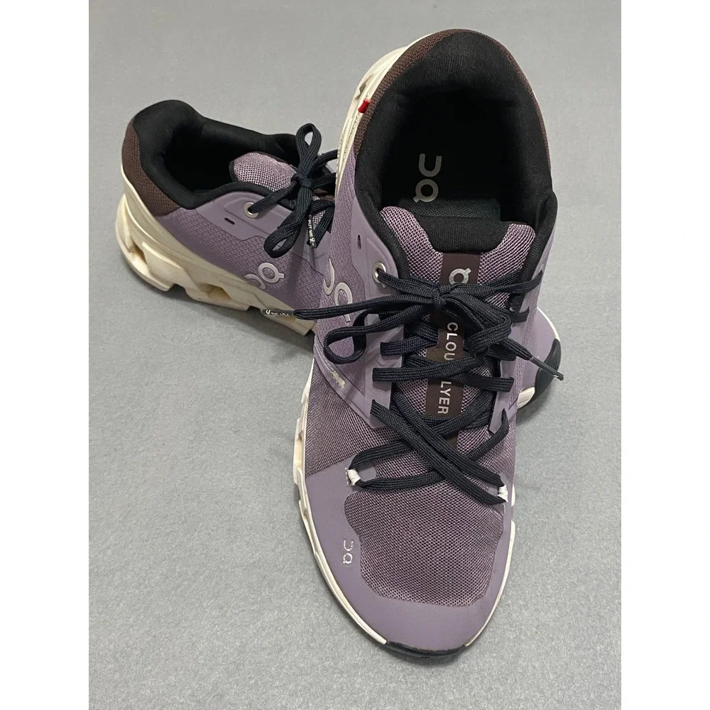 On Cloudflyer Mens 10.5‎ Running Shoes Lavender Brown Sneakers 71.98094